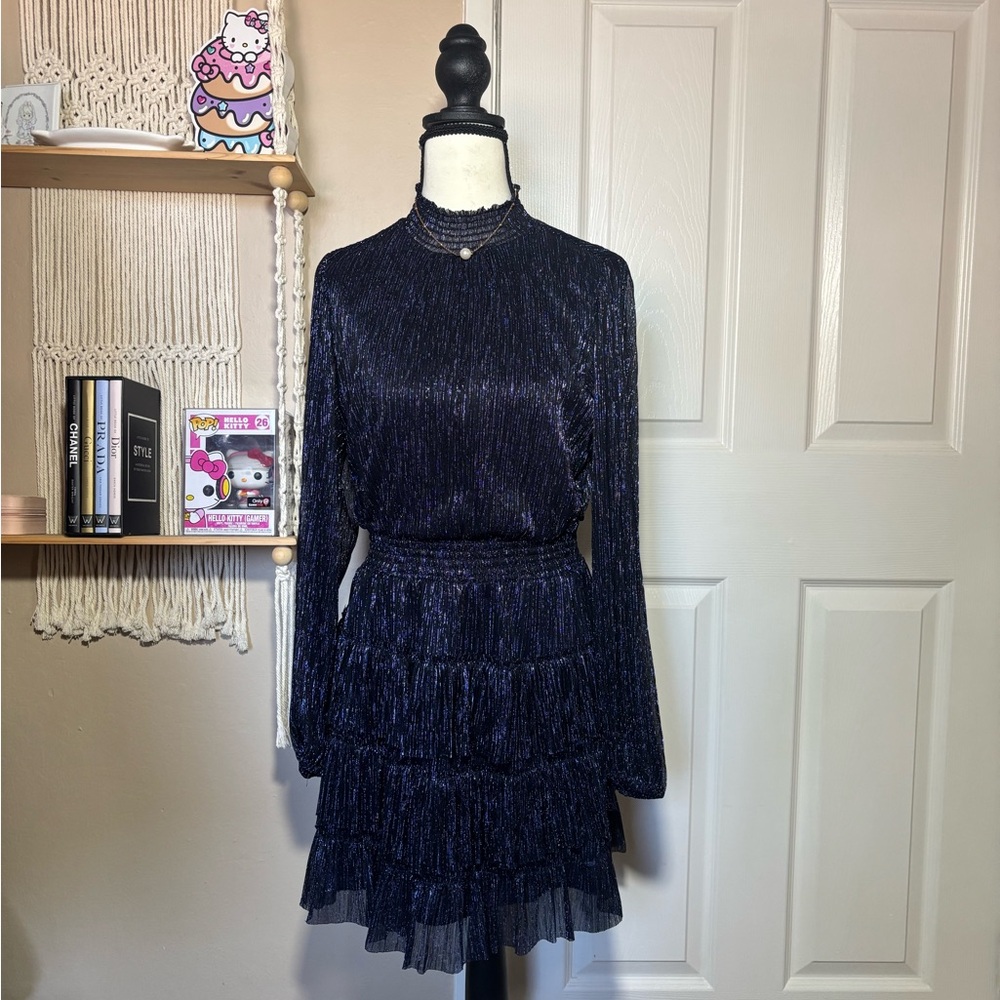 Elegant Navy Blue Women's Dress